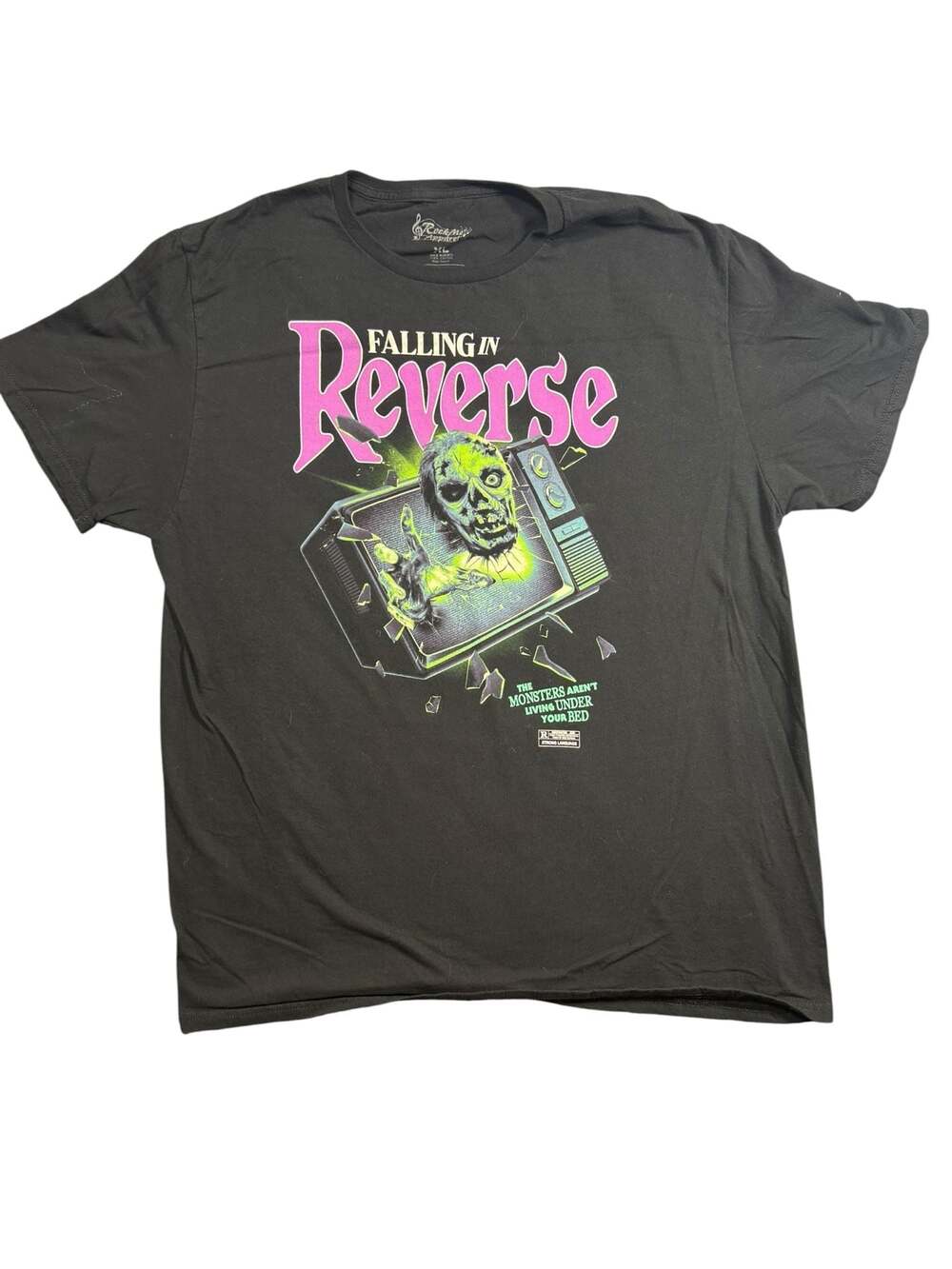 Falling In Reverse The Monsters Aren't Living Under Your Bed Graphic T-Shirt XL